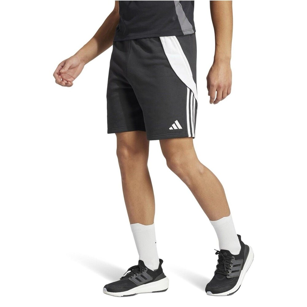 adidas men Tiro 24 Sweat Shorts Black / White Size Large New With Tags